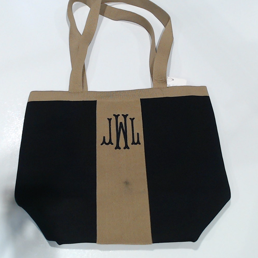 BLOOPER BAG: Monogrammed Knit Tote Bag