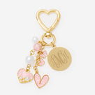 Monogrammed Bag Charm Keychain | Gold