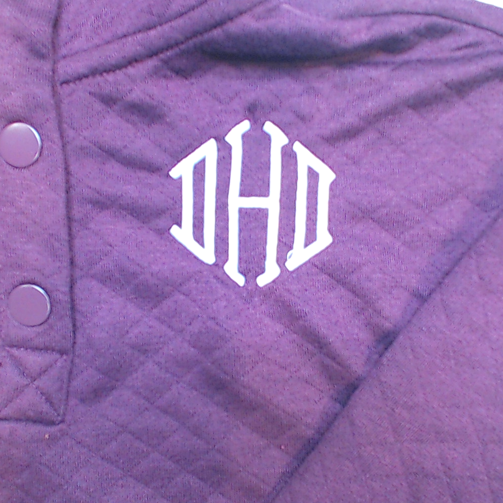 BLOOPER KIDS: Monogrammed Kids Quilted Pullover