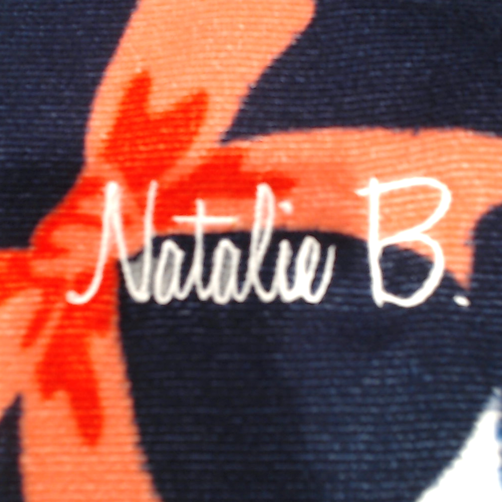 BLOOPER SWIM: Monogrammed Beach Towel