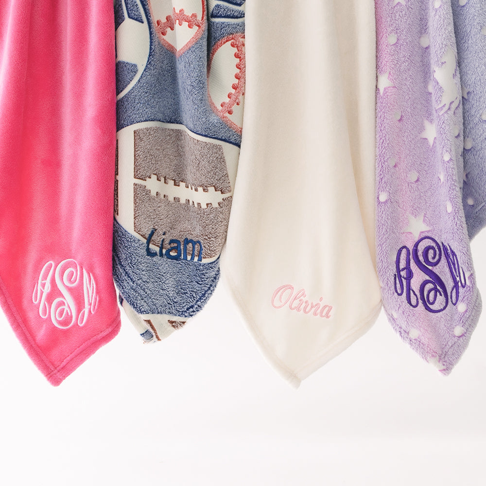 multi kids plush blankets