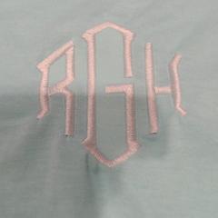 BLOOPER SWIM: Monogrammed Accent Cover Up