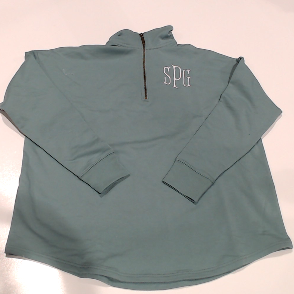 BLOOPER CLOTHING: Monogrammed Quarter Zip Sweatshirt