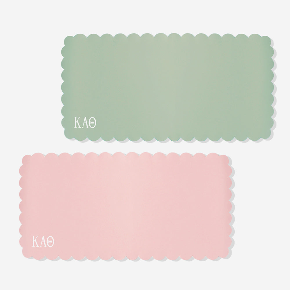 Kappa Alpha Theta Desk Mat | Faux Leather Sorority Desk Mat