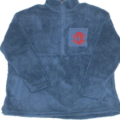BLOOPER CLOTHING: Monogrammed Sherpa Pullover Tunic