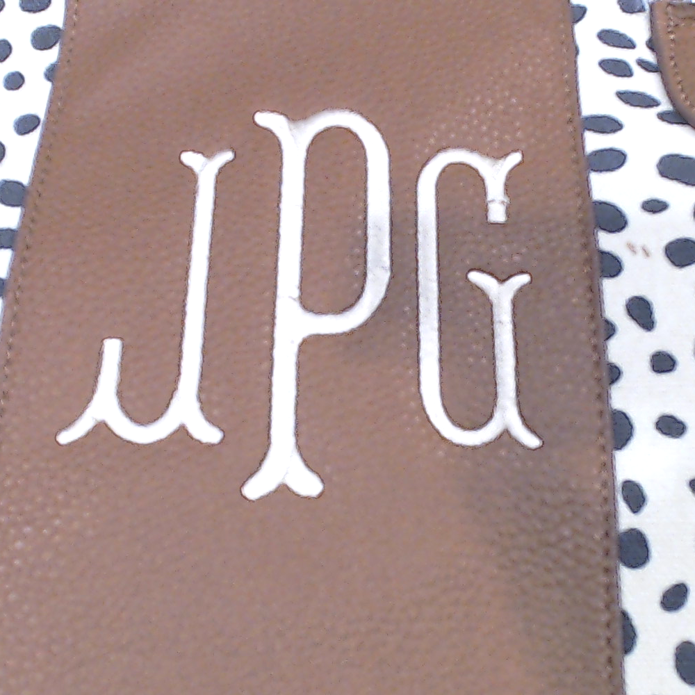 BLOOPER BAG: Monogrammed Spotted Weekender