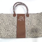 BLOOPER BAG: Monogrammed Spotted Weekender