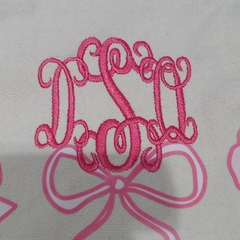BLOOPER BAG: Monogrammed Bow Tote