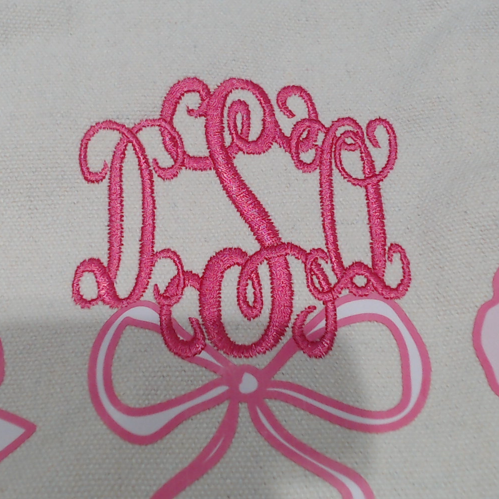 BLOOPER BAG: Monogrammed Bow Tote