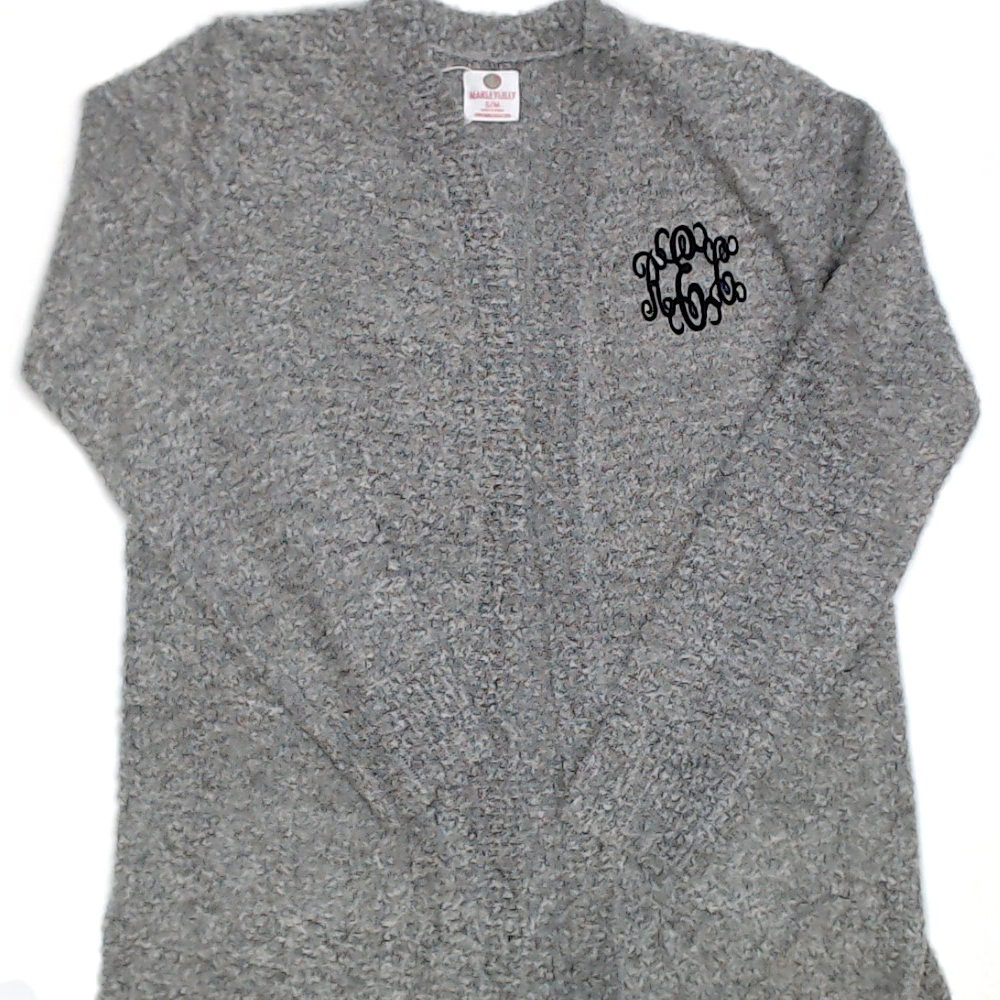 BLOOPER CLOTHING: Monogrammed Cardigan
