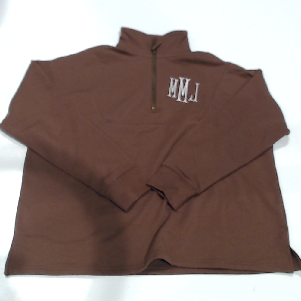 BLOOPER CLOTHING: Monogrammed Collared Half Zip Pullover