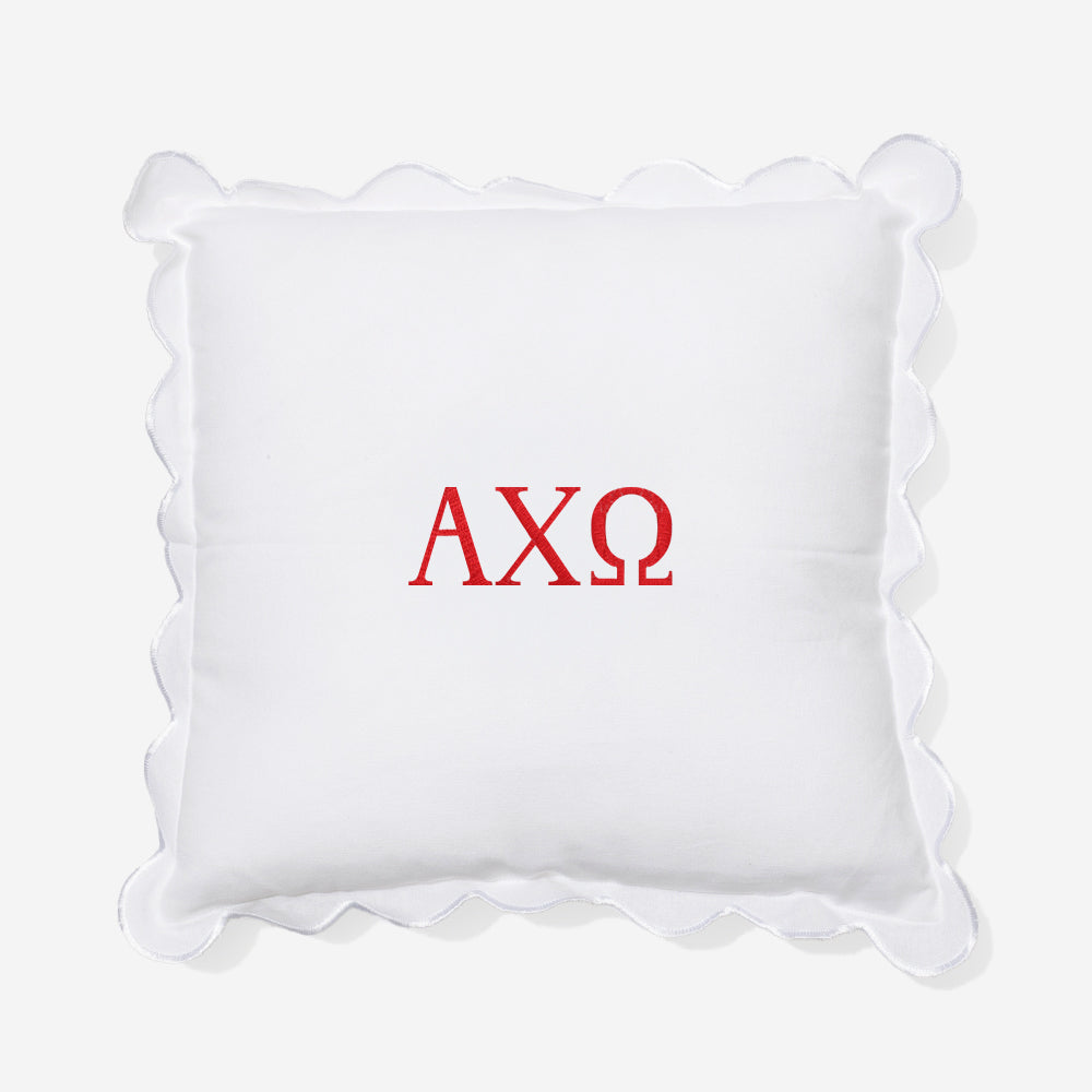 Alpha Chi Omega Pillow Sham | Monogrammed Sorority Pillow