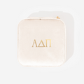 Alpha Delta Pi Velvet Travel Jewelry Case | Ivory