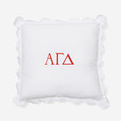 Alpha Gamma Delta Pillow Sham | White