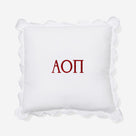 Alpha Omicron Pi Pillow Sham | White