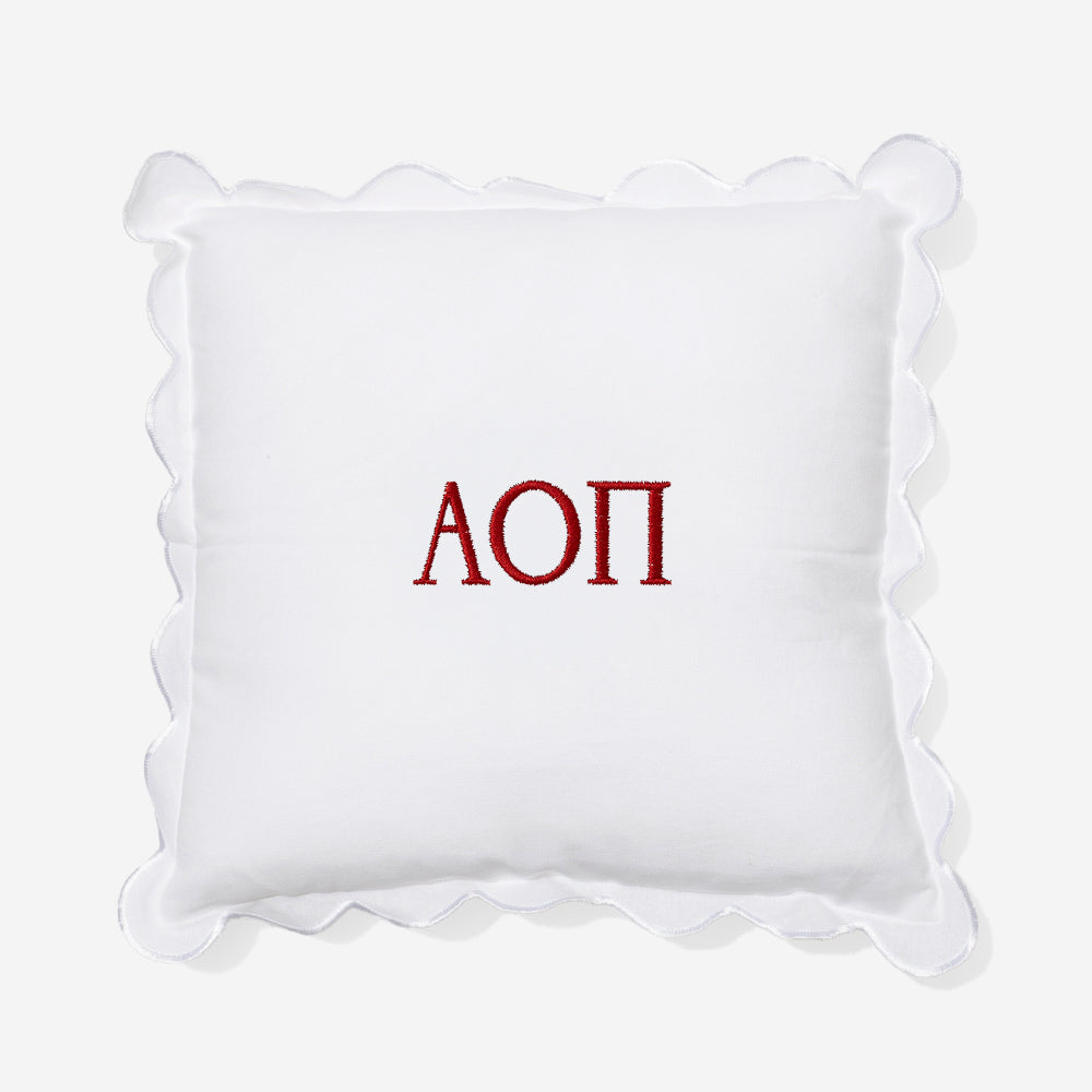Alpha Omicron Pi Pillow Sham | Monogrammed Sorority Pillow
