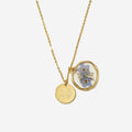 Alpha Phi Forget Me Not Necklace | Gold