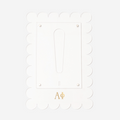 Alpha Phi Scalloped Picture Frame | Clear