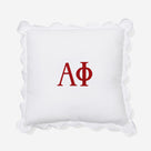 Alpha Phi Pillow Sham | White