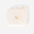Alpha Phi Velvet Travel Jewelry Case | Ivory