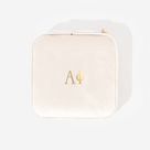 Alpha Phi Velvet Travel Jewelry Case | Ivory