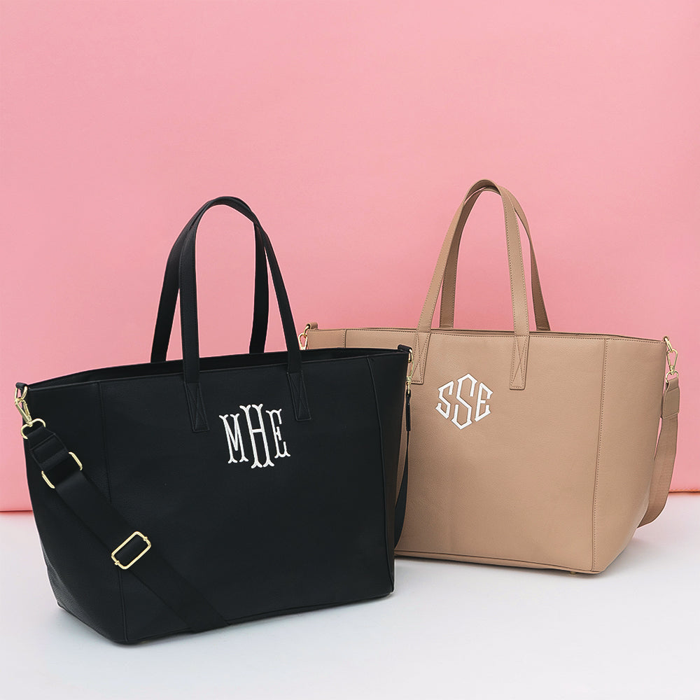 Monogrammed Carry On Travel Tote