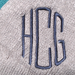 BLOOPER CLOTHING: Monogrammed Striped Poncho