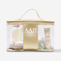 Alpha Delta Pi Clear Train Case | Monogrammed Sorority Cosmetic Bag
