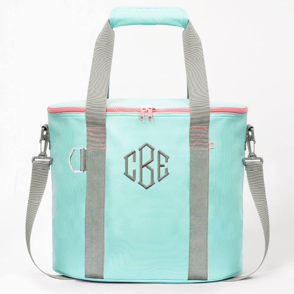personalized cooler in mint