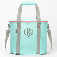 personalized cooler in mint