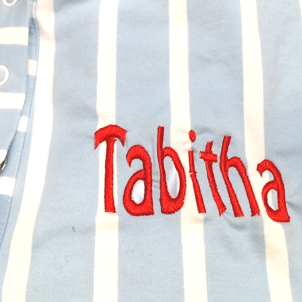 BLOOPER CLOTHING: Monogrammed Ruffle Pajama Top