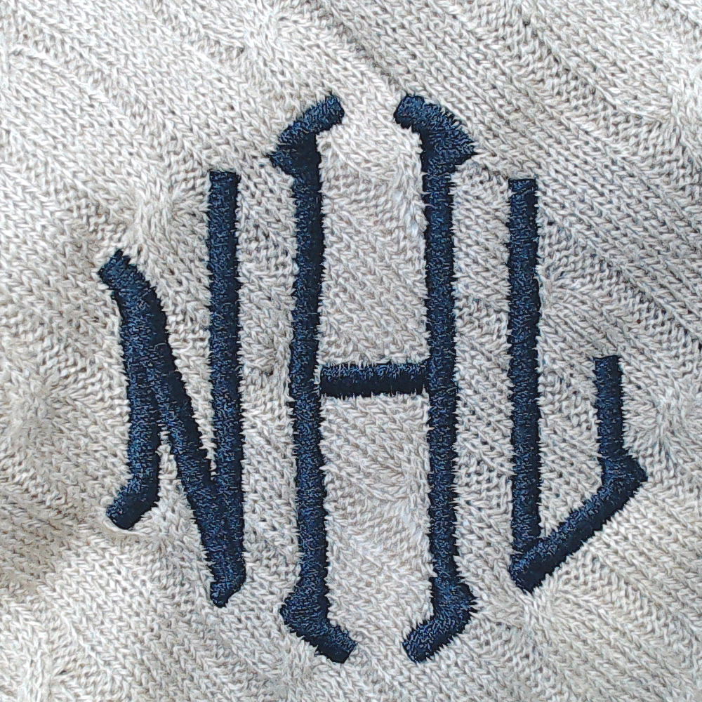 BLOOPER CLOTHING: Monogrammed Poncho