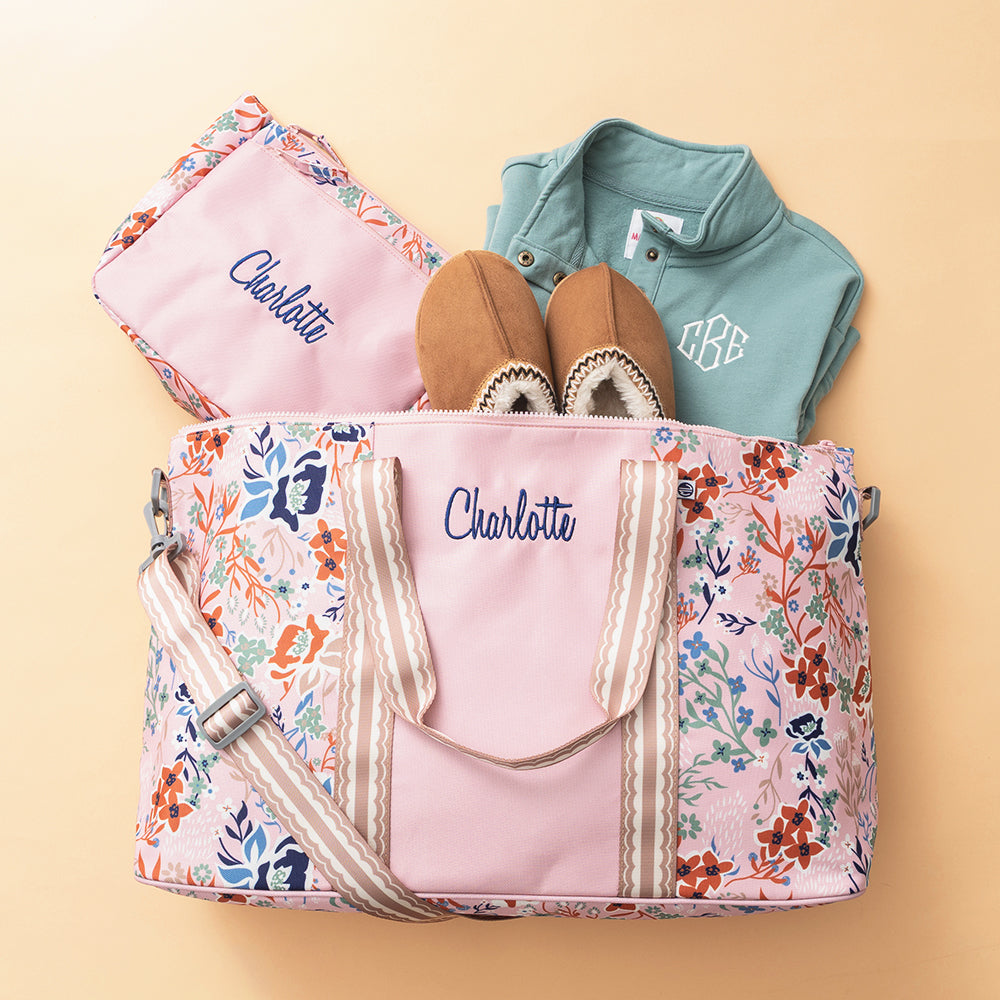 autumn whimsy essentials pouch with weekend bag