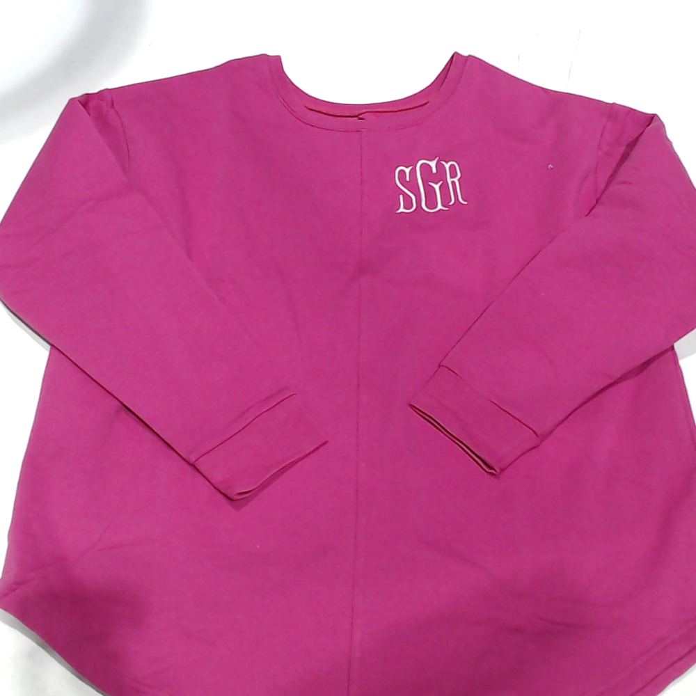 BLOOPER CLOTHING: Monogrammed Open Back Sweatshirt