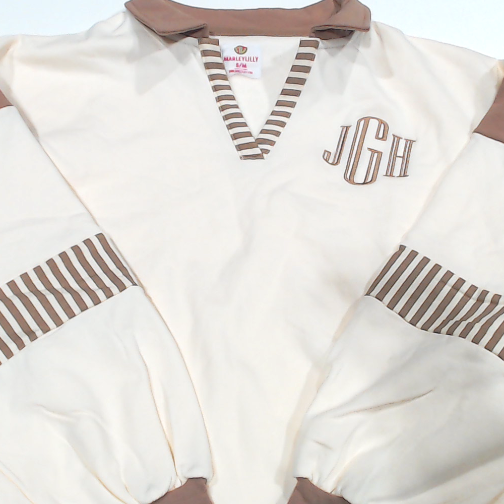 BLOOPER CLOTHING: Monogrammed Colorblock Sweatshirt