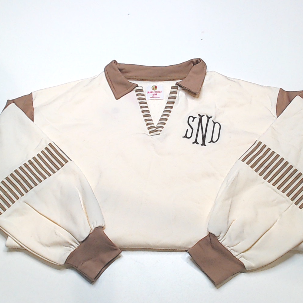 BLOOPER CLOTHING: Monogrammed Colorblock Sweatshirt