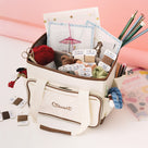 Monogrammed Craft Caddy | Ivory
