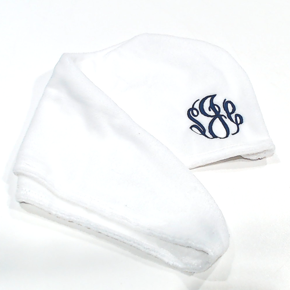 BLOOPER ACCESSORY: Monogrammed Hair Towel Wrap