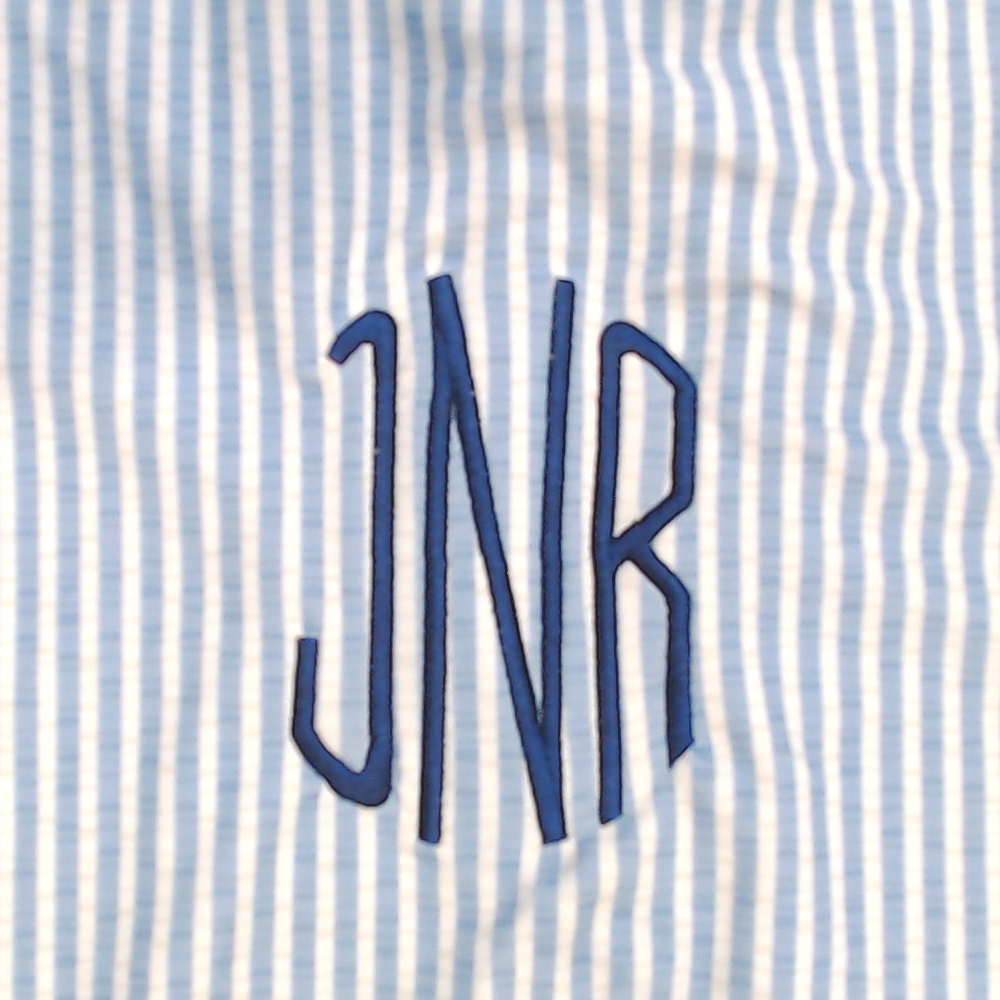 BLOOPER SWIM: Monogrammed Ruched Tankini