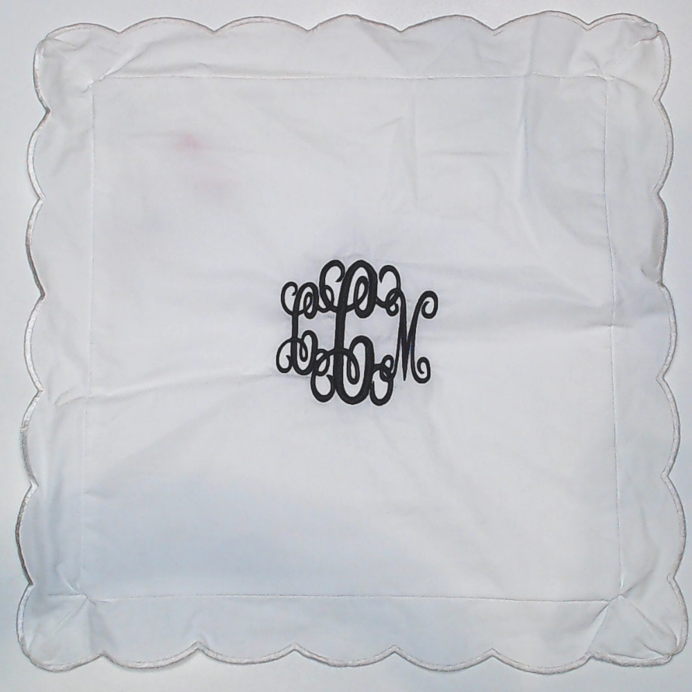 BLOOPER ACCESSORY: Monogrammed Pillow Sham
