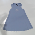 BLOOPER KIDS: Monogrammed Girls Scallop Dress
