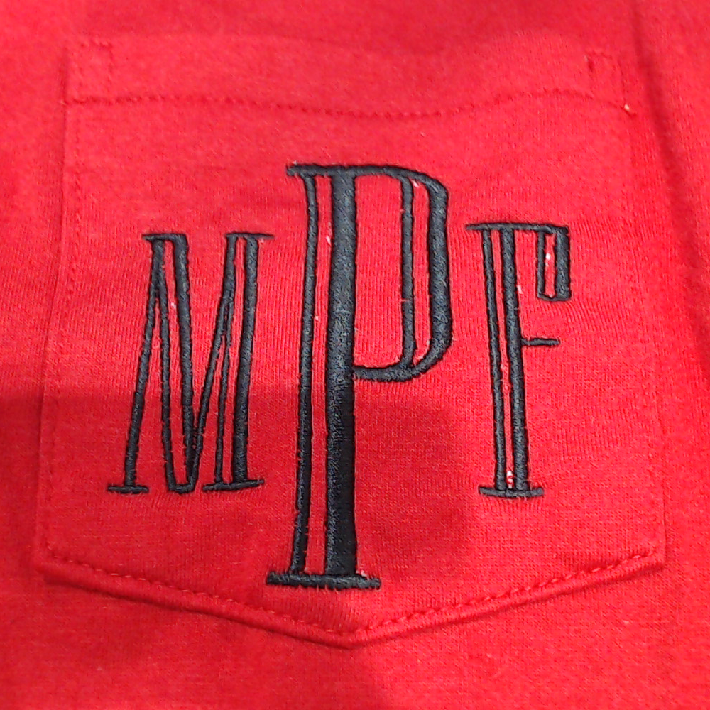 BLOOPER CLOTHING: Monogrammed Long Sleeve Shirt