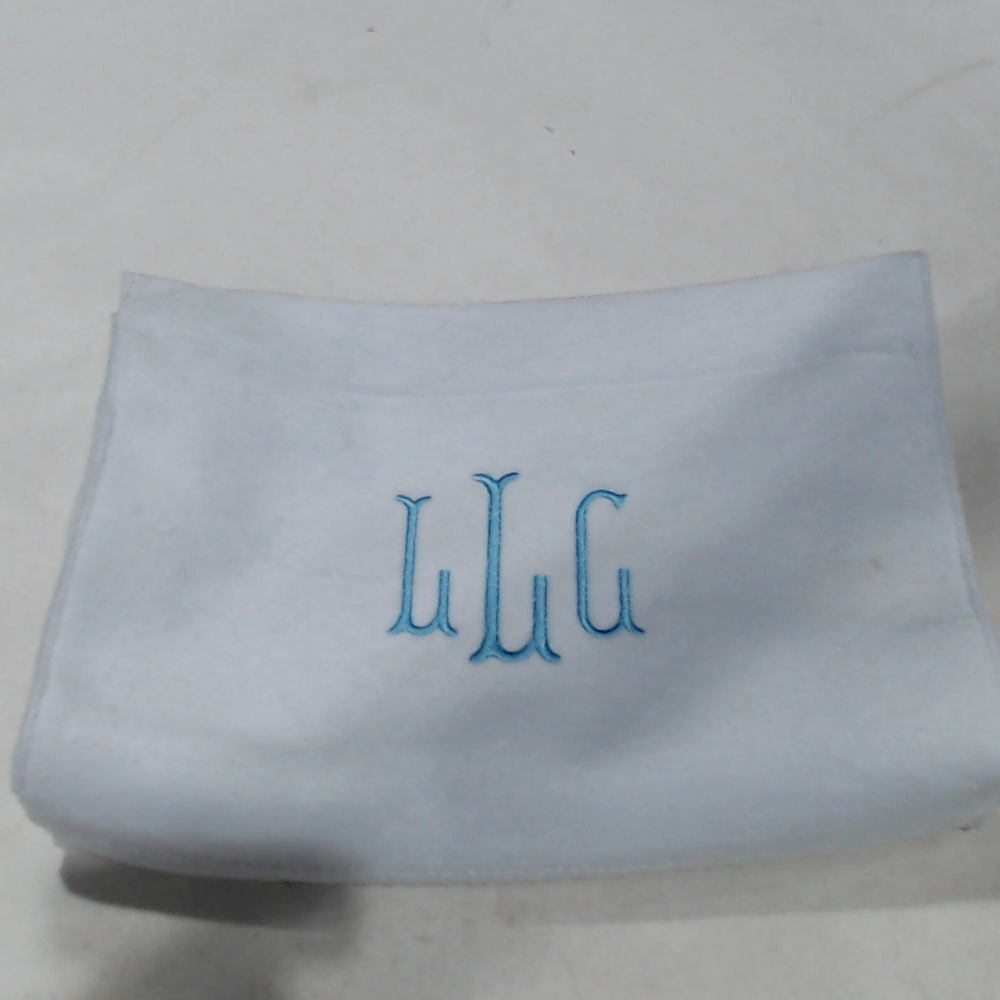 BLOOPER BAG: Monogrammed Terry Toiletry Bag
