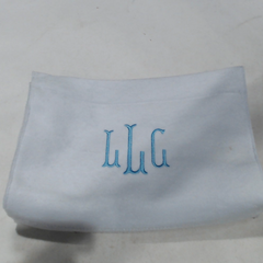 BLOOPER BAG: Monogrammed Terry Toiletry Bag