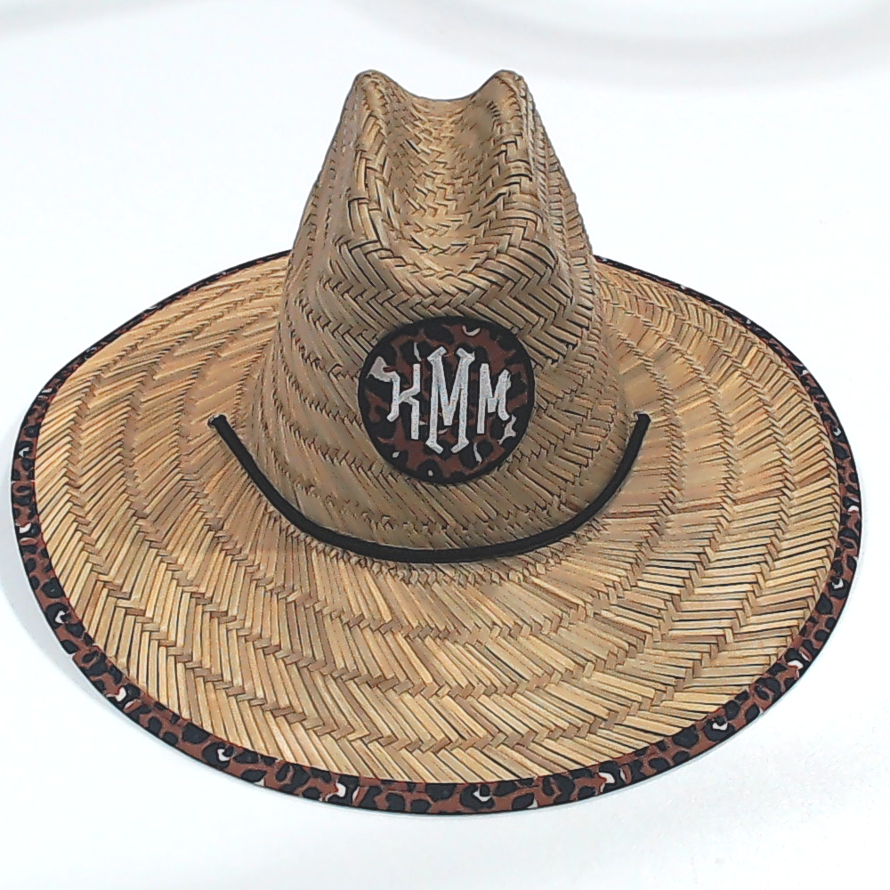 BLOOPER ACCESSORY: Monogrammed Straw Hat
