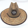 BLOOPER ACCESSORY: Monogrammed Straw Hat