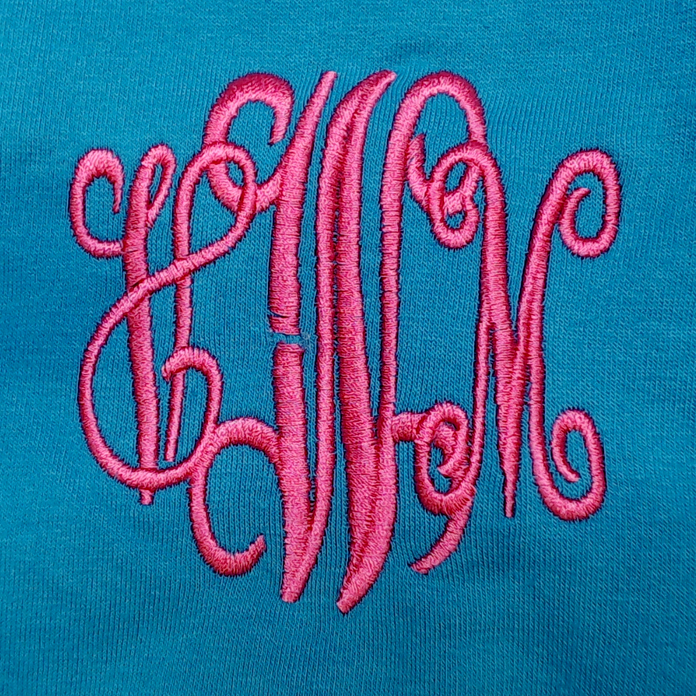 BLOOPER CLOTHING: Monogrammed Quarter Zip Sweatshirt