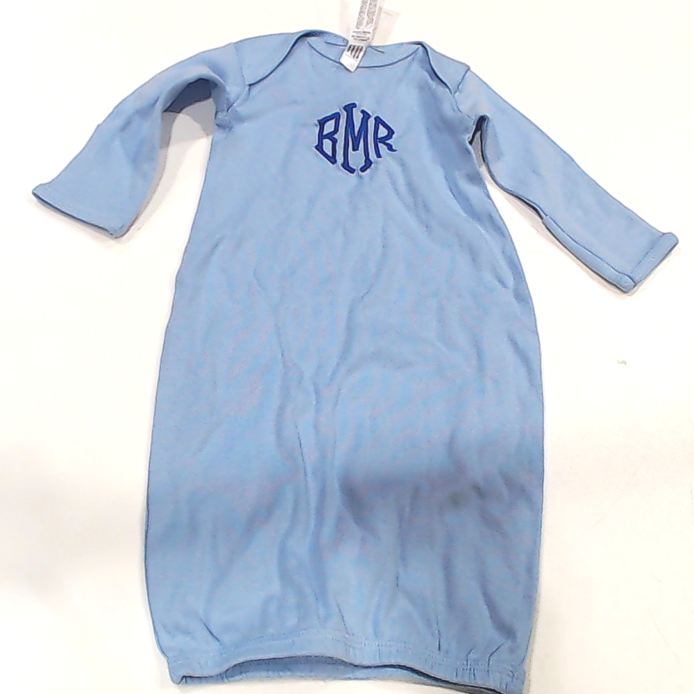 BLOOPER KIDS: Monogrammed Baby Layette Gown
