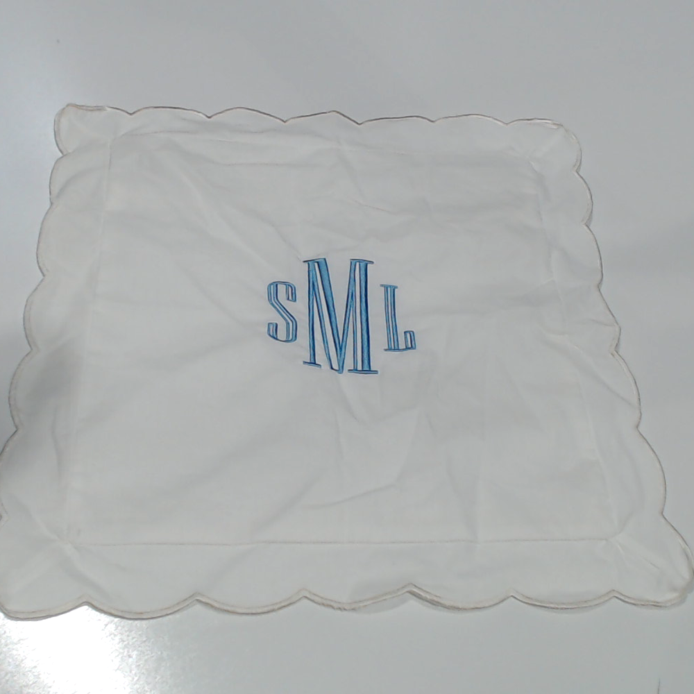 BLOOPER ACCESSORY: Monogrammed Pillow Sham