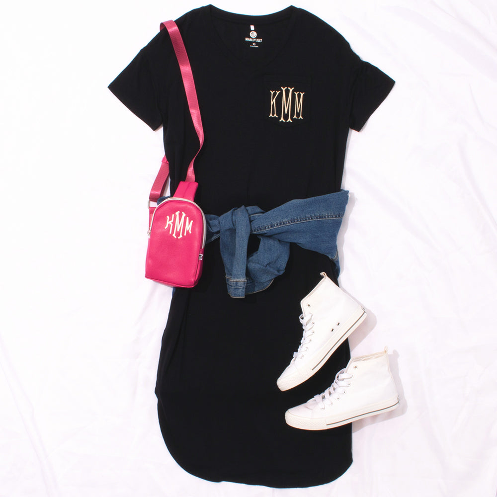 Street style vibes with black midi dress